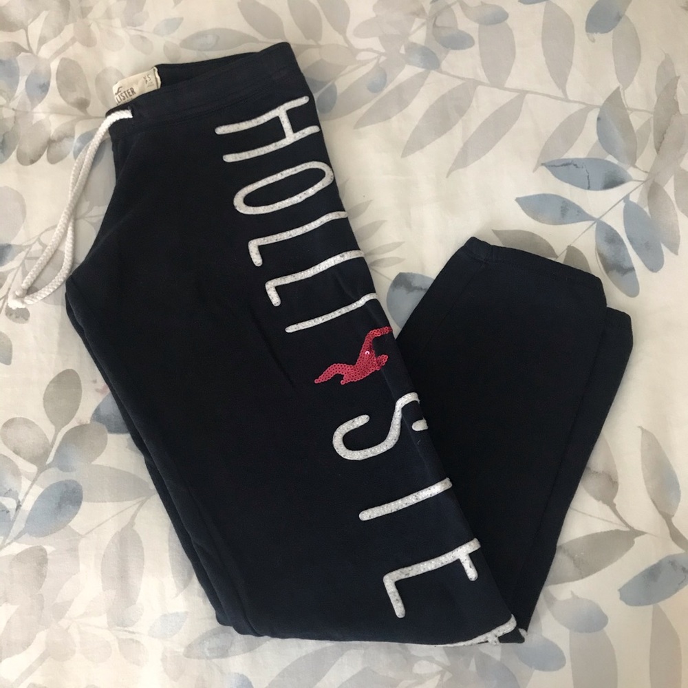 Hollister Navy Joggers